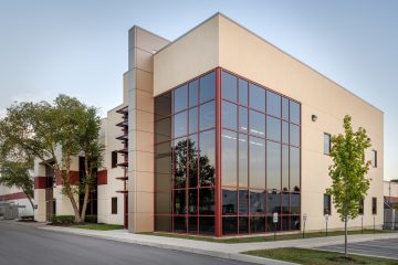 JRF Construction completed the office addition for Heartland Food Product Group, expanding the workspace with a modern, efficient design.